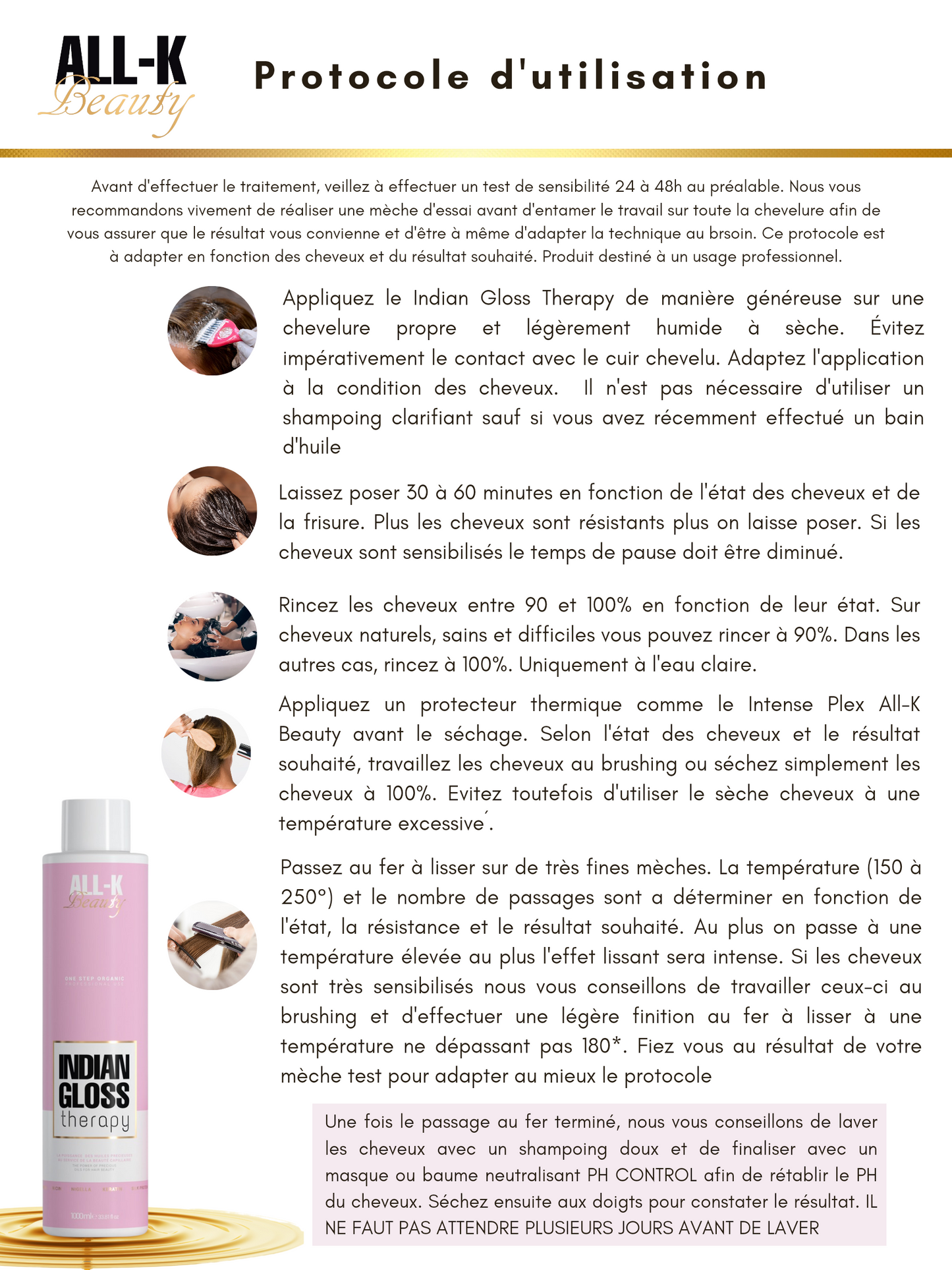 Indian Gloss Therapy - Lissage Indien Permanent - All-k Beauty