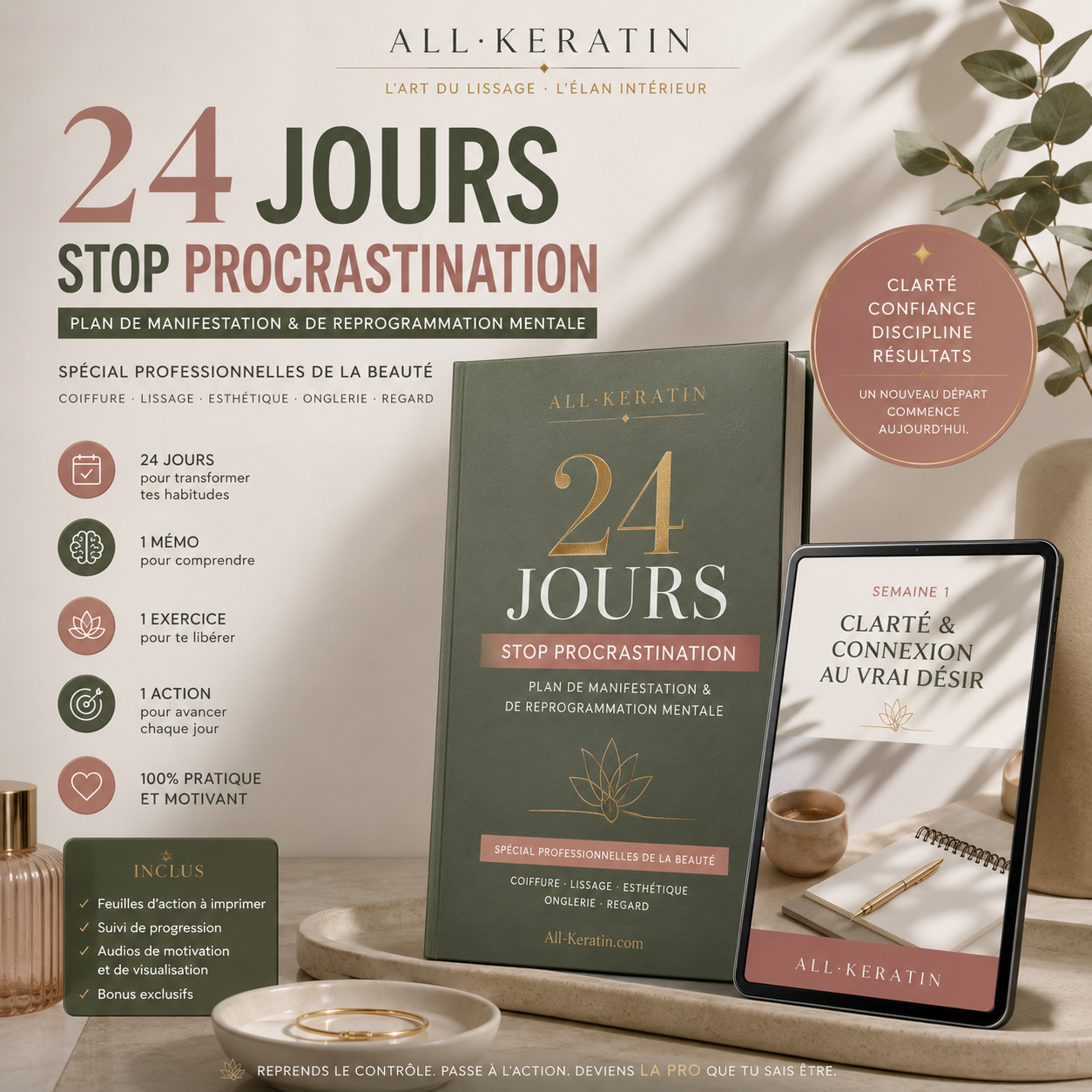 24 jours pour arrêter de procrastiner — Spécial professionnelles de la beauté (PDF)
