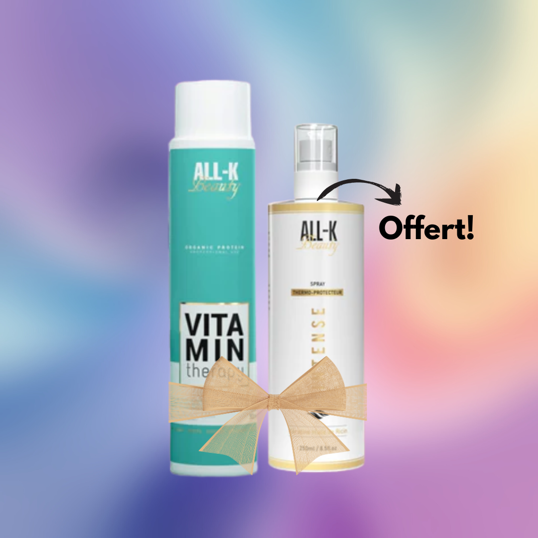 Lot Lissage Vitamin + Protecteur thermique Intense Plex All-k Beauty GRATUIT