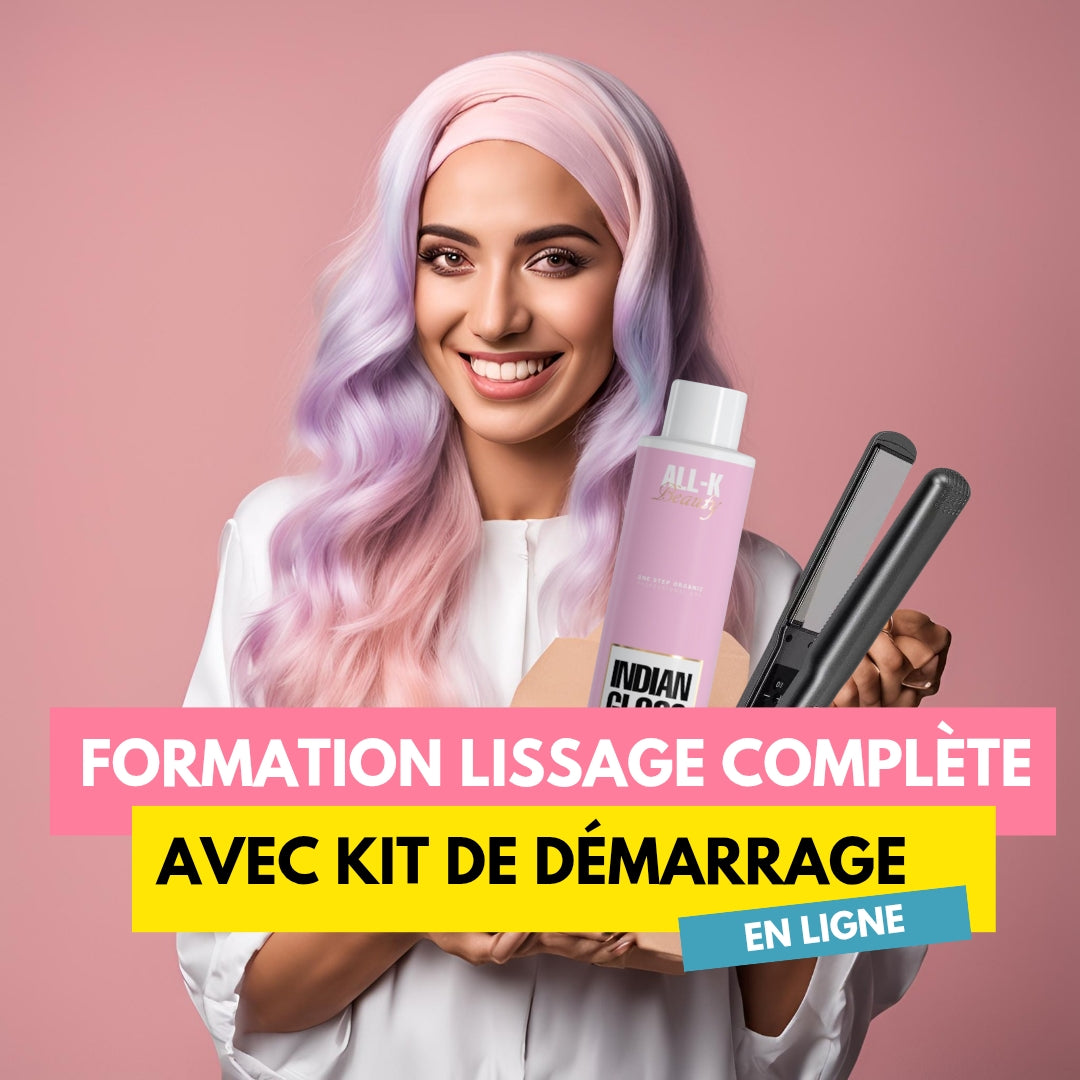 OFFRE Formation lissage complète en ligne + pack de démarrage