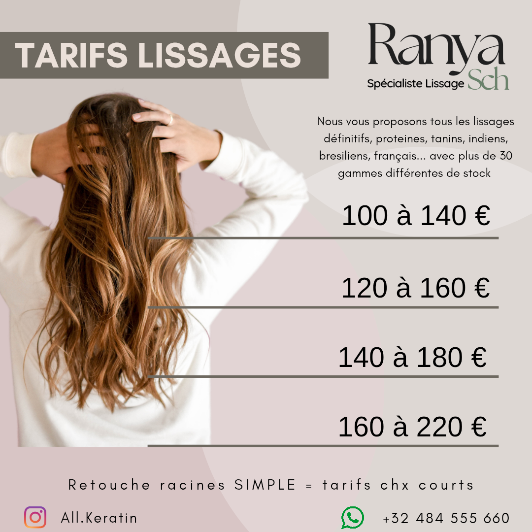 Rendez-vous lissage en salon