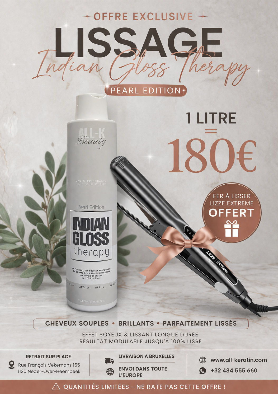 OFFRE 1L indian gloss therapy + lizze gratuit