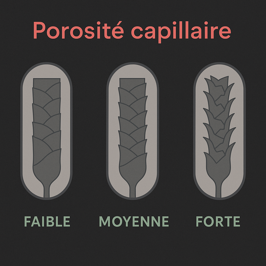 La porosité capillaire expliquée