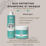 Duo shampoing + masque vitamin therapy figue de barbarie - all-k beauty