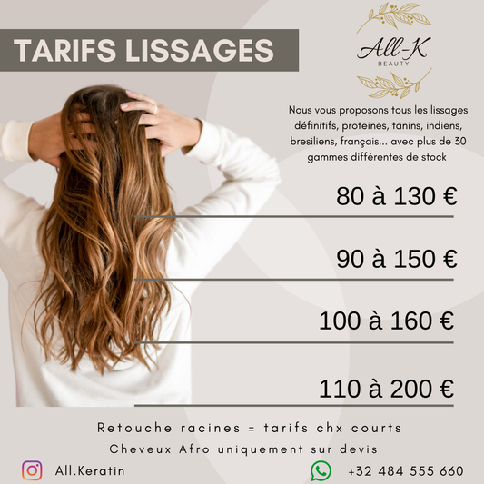 Prise Rdv lissage en salon