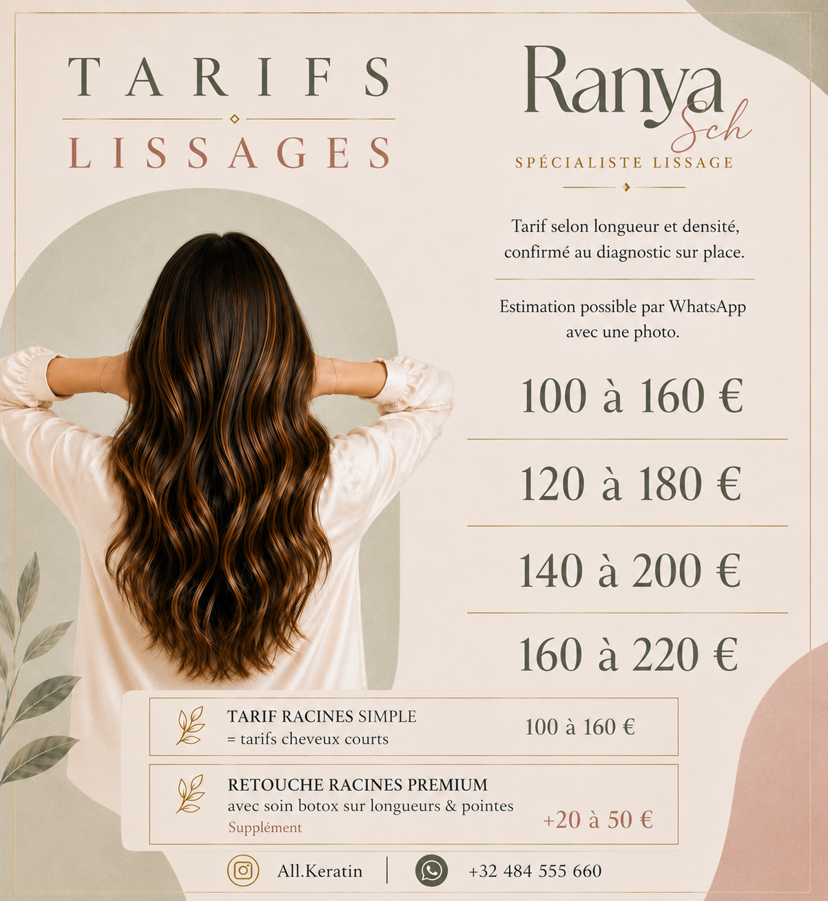 Rendez-vous lissage en salon