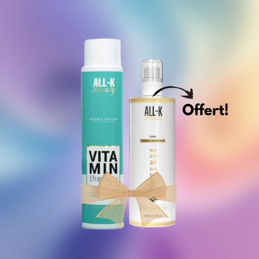Lot Lissage Vitamin + Protecteur thermique Intense Plex All-k Beauty GRATUIT