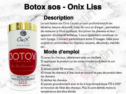 Botox Capillaire Onix SOS bio performance - Botox lissant