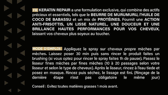 Keratin Spray - proteine Minoa 500 ml