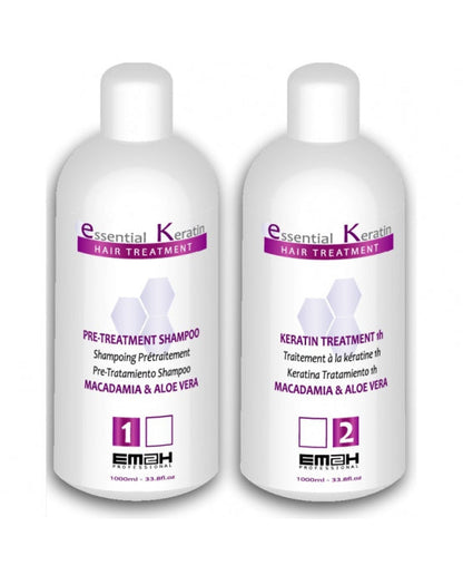 Kit 1 Litre Essentiel Keratin - Em2h - Lissage brésilien