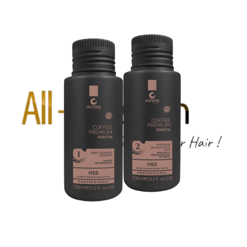 Kit 100ml Coffee Premium - Honma Tokyo - Lissage brésilien