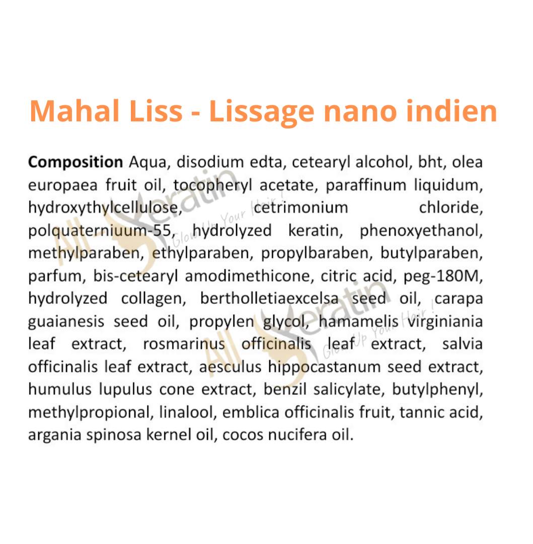 Lissage indien Mahal Liss / nano indien - Lissage indien