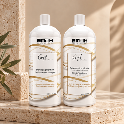 Kit Essentiel Keratin Em2h - Lissage brésilien sans acide