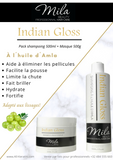 Lot 10 pack  Indian Gloss à l'huile d'Amla - Shampoing 500ml et masque 500g  - All-k Beauty