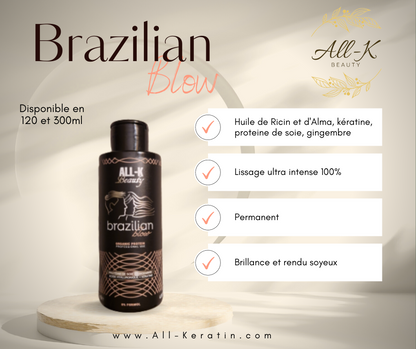 300 ml Brazilian Blow - All-K Beauty lissage indien